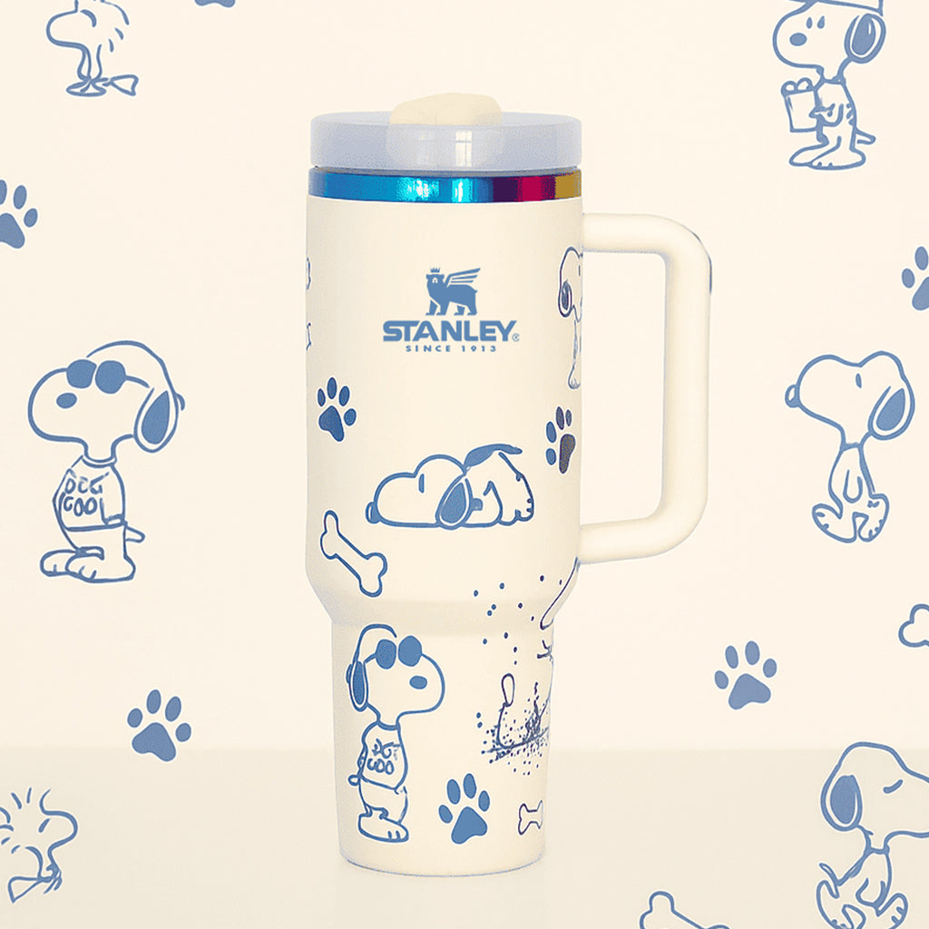Snoopy Chill Tumbler – 40oz line-art character tumbler