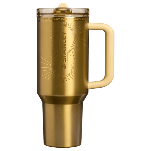 Golden Radiance 40oz Tumbler – metallic gold insulated tumbler