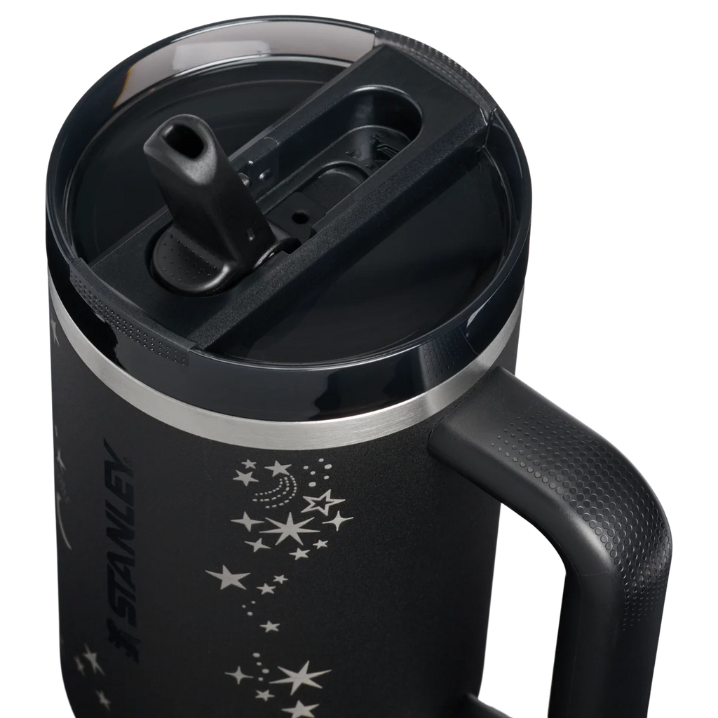 Midnight Celestial Tumbler – celestial pattern detail