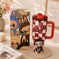 Cherry Rebel Insulated Tumbler – red and cream checkerboard 40oz tumbler