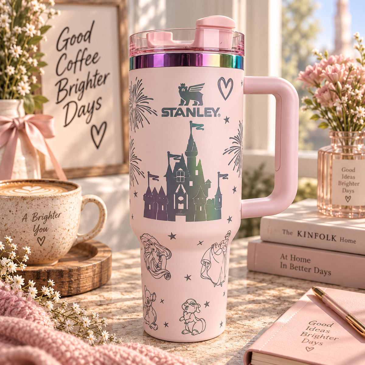 Enchanted Castle Tumbler – pink colourway