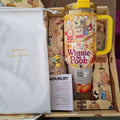 Honey Dream Cozy Tumbler – yellow and cream 40oz bear tumbler