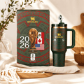 World Cup 2026 Collector Tumbler – black, green and red 40oz tumbler with gift box