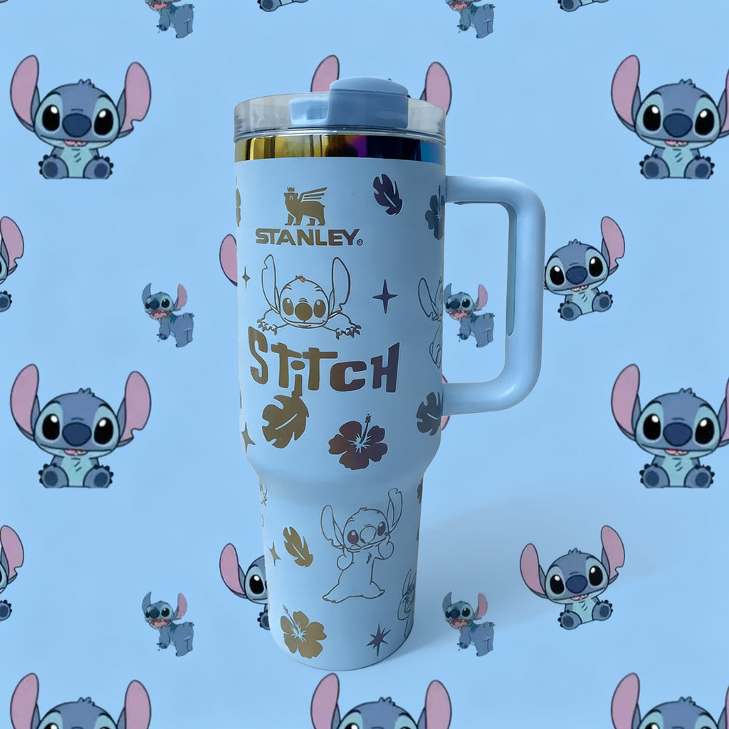 Stanley Tropical Stitch Tumbler – artwork detail