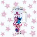 Stitch Sweet Love Tumbler – pastel 40oz tumbler with hearts and stars
