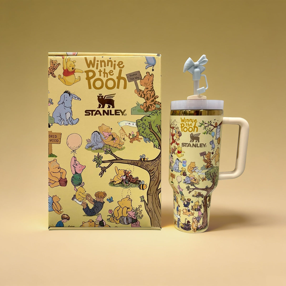 Hundred Acre Honey Tumbler – yellow 40oz storybook tumbler