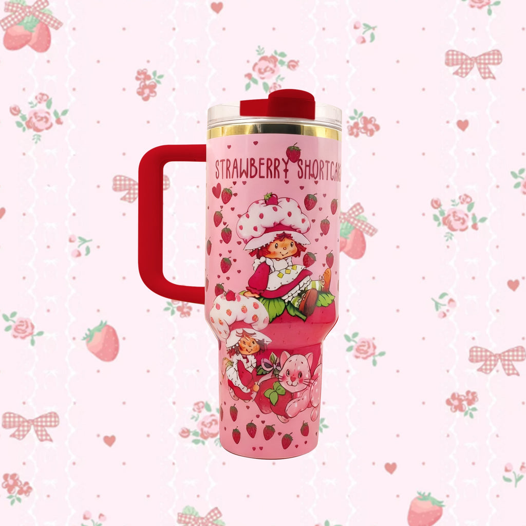 Strawberry Dream Tumbler – lifestyle view
