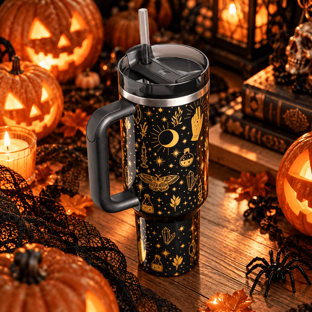 Midnight Magic 40oz Tumbler – red colourway