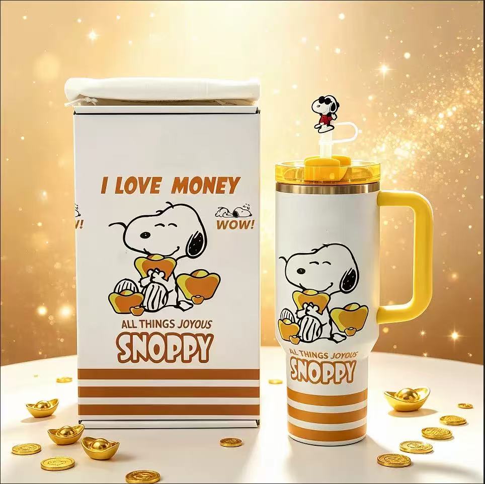 Golden Joy Tumbler Gift Set – illustrated 40oz tumbler with gift box
