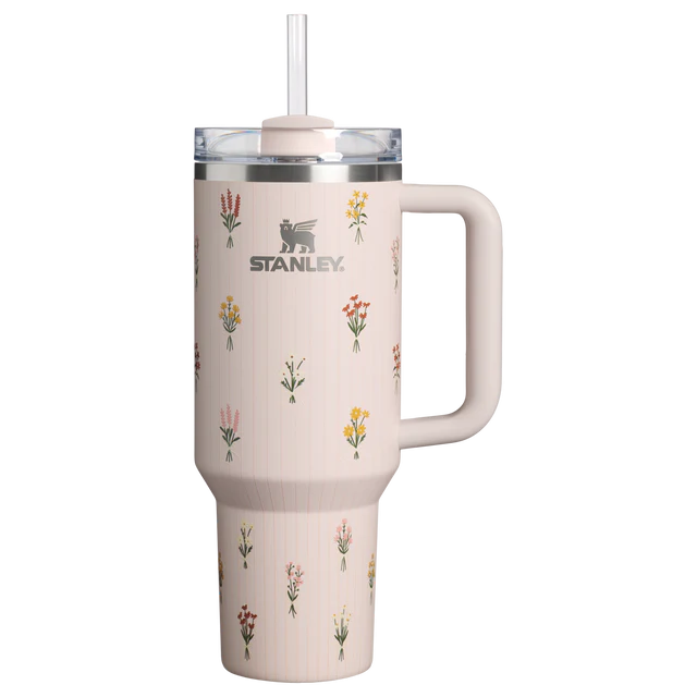 Stanley Meadow Sip Tumbler – blush pink 40oz wildflower tumbler